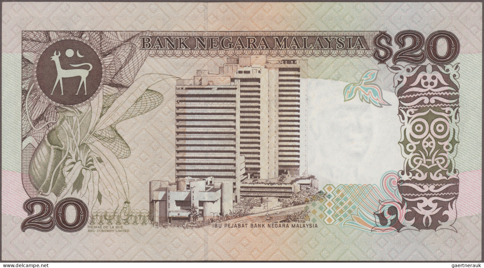 Malaysia: Bank Negara Malaysia, Lot With 7 Banknotes, Series 1982-1995, With 2x - Maleisië