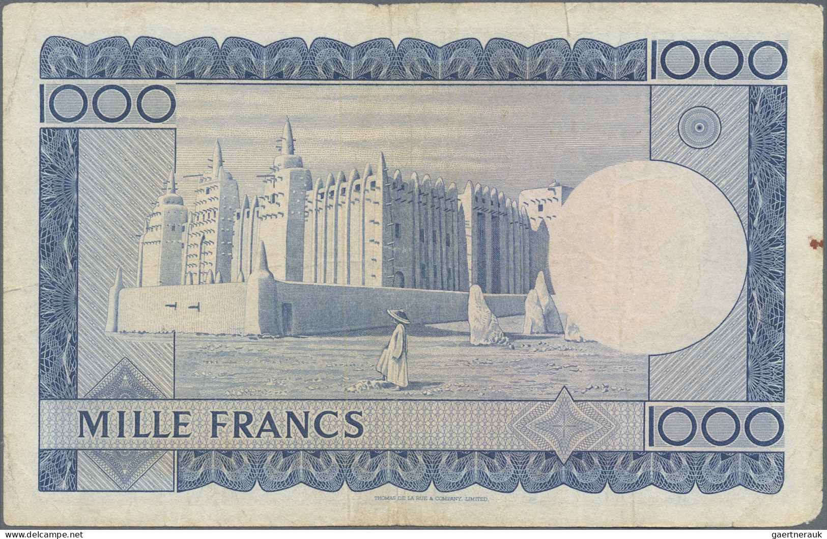 Mali: Banque de la République du Mali, lot with 4 banknotes, 1960 and L.1960 (ND