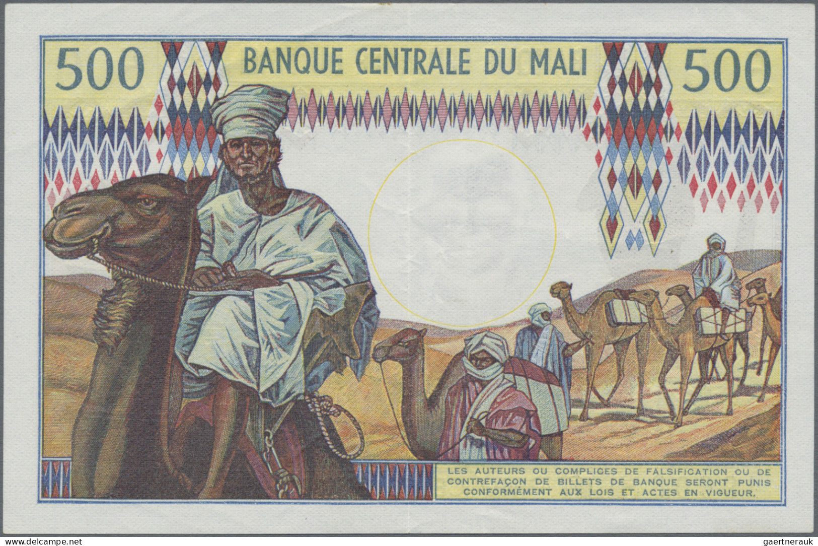 Mali: Banque Centrale Du Mali, Lot With 3 Banknotes, Series ND(1970-84), With 50 - Mali