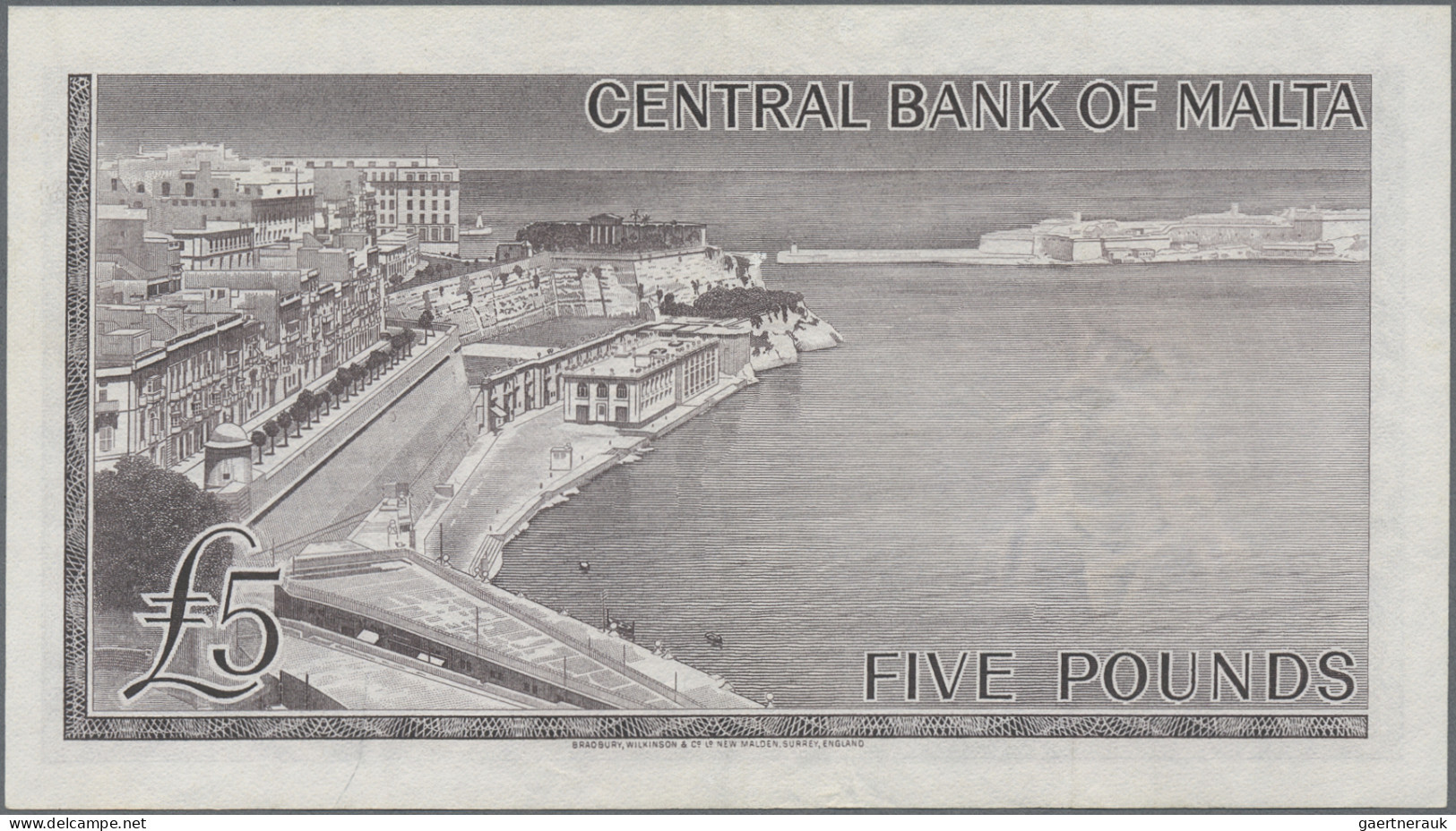 Malta: Central Bank Of Malta, Set With 3 Banknotes, L.1967 (ND 1968) Series, Wit - Malte