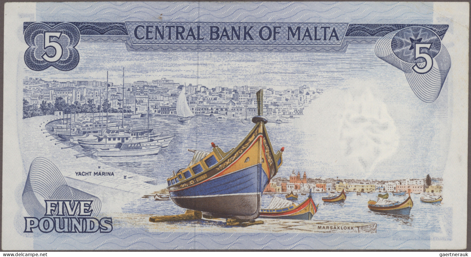 Malta: Central Bank Of Malta, Huge Lot With 11 Banknotes, Series 1973-2003, With - Malta