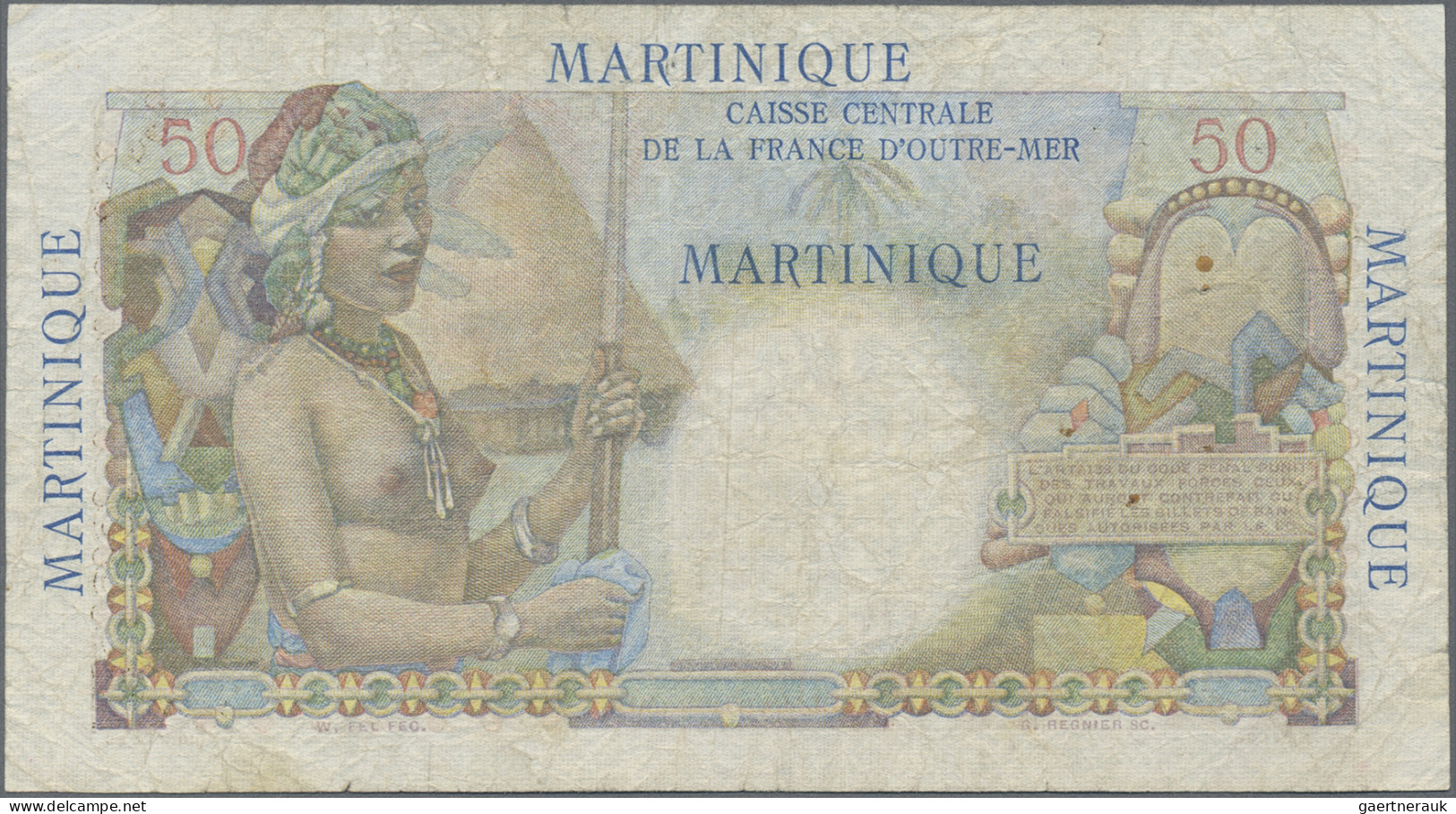 Martinique: Caisse Centrale De La France D'Outre-Mer – MARTINIQUE, Set With 3 Ba - Autres & Non Classés