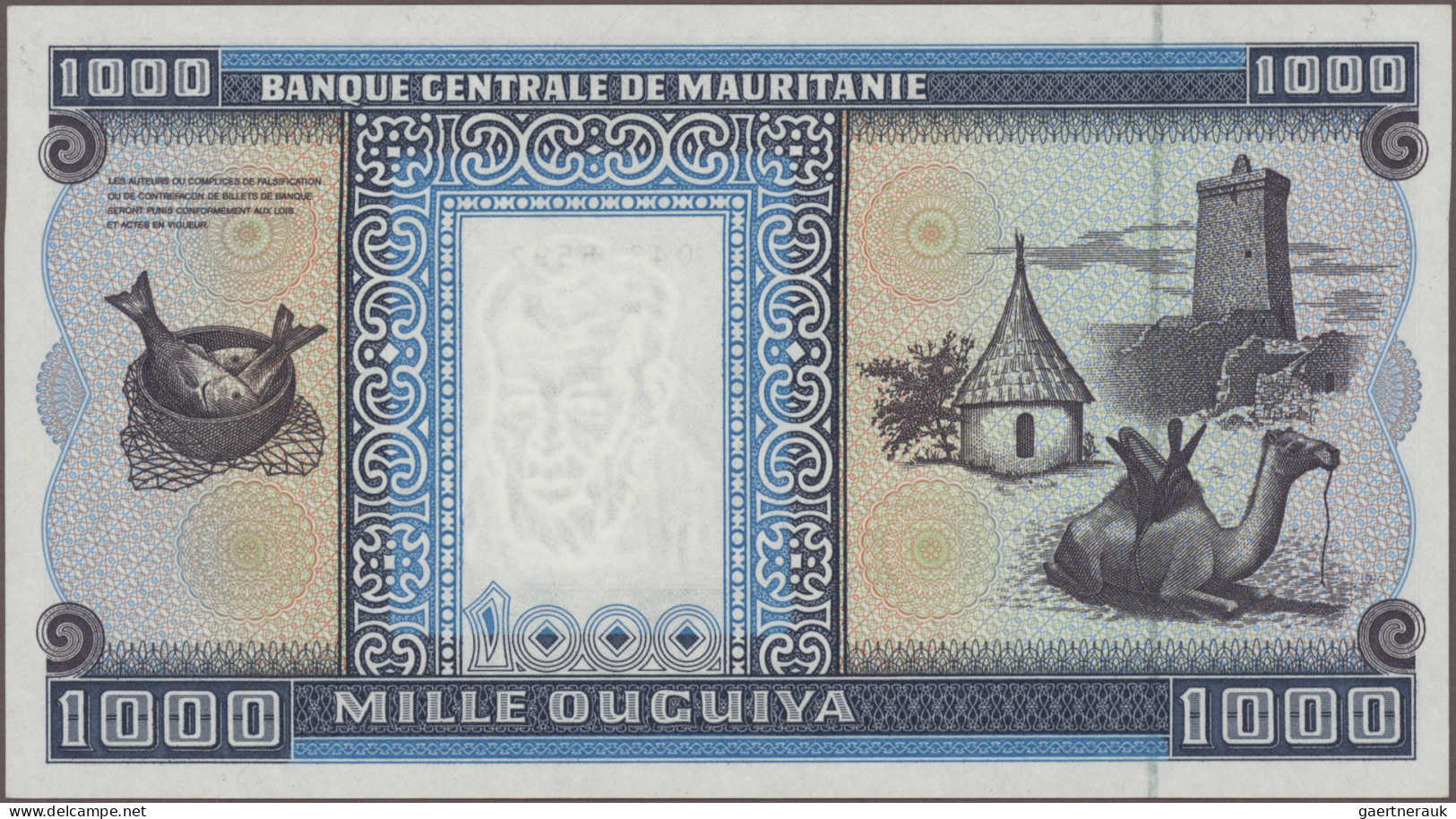 Mauritania: Banque Centrale De Mauritanie, Huge Lot With 14 Banknotes, 1985-2012 - Mauritania