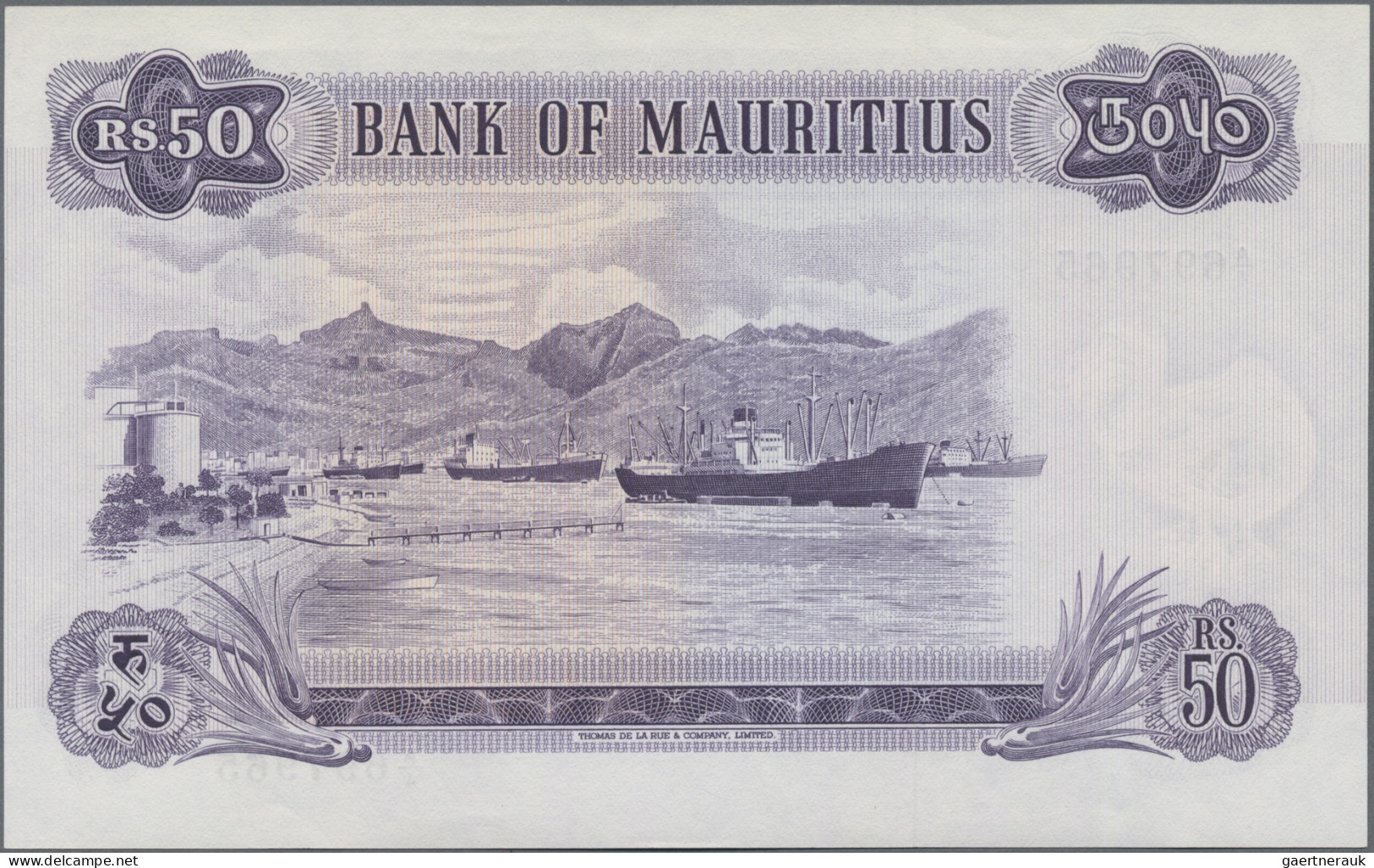 Mauritius: Bank Of Mauritius, Pair With 25 And 50 Rupees ND(1967), P.32b, 33c In - Mauricio