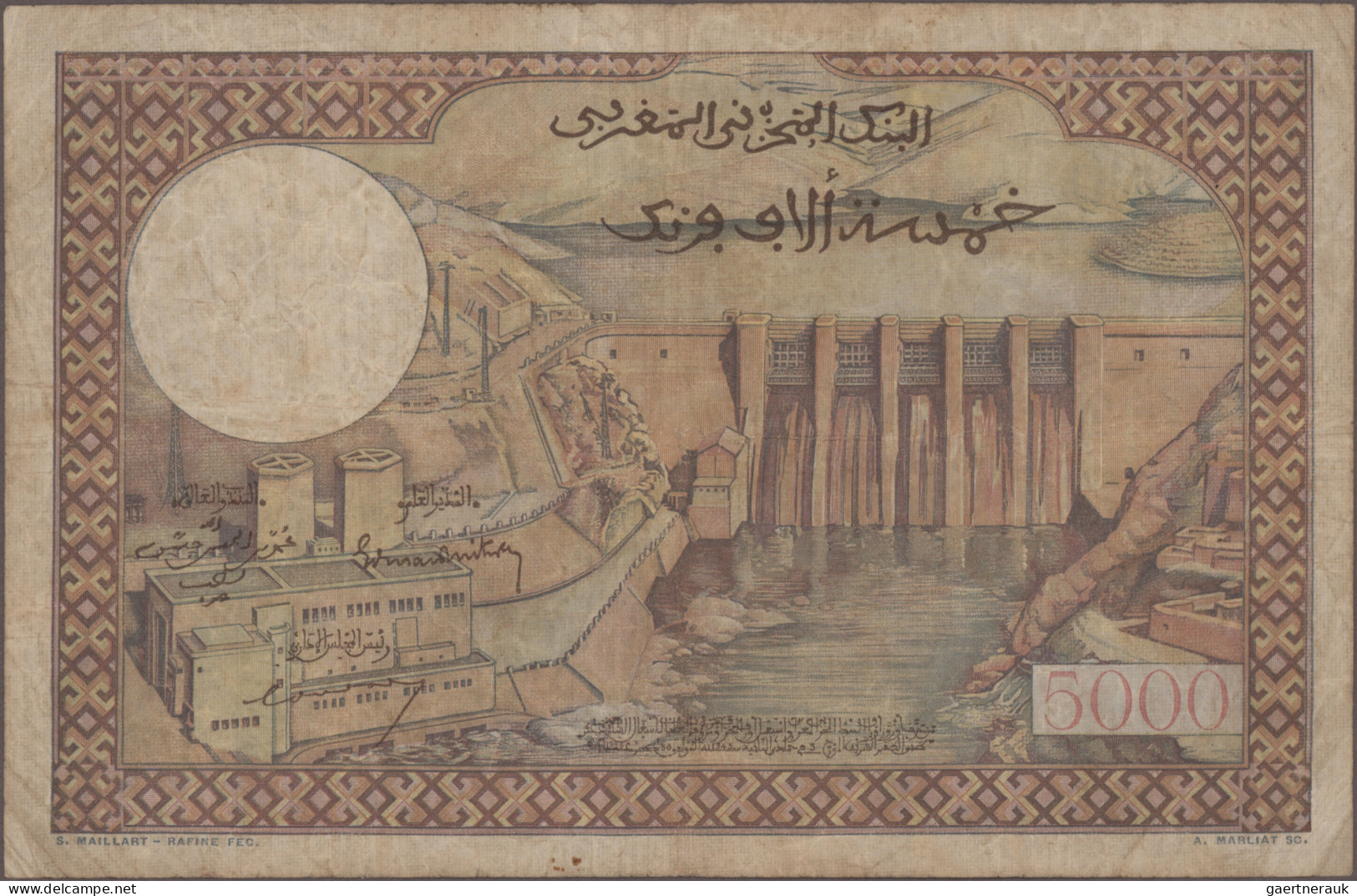 Morocco: Empire Cherifien And Banque D'État Du Maroc, Lot With 12 Banknotes, Ser - Marokko