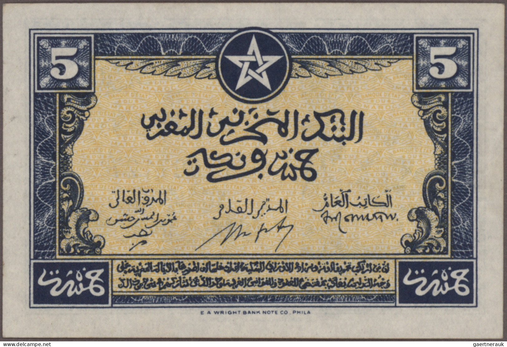 Morocco: Empire Cherifien and Banque d'État du Maroc, lot with 12 banknotes, ser