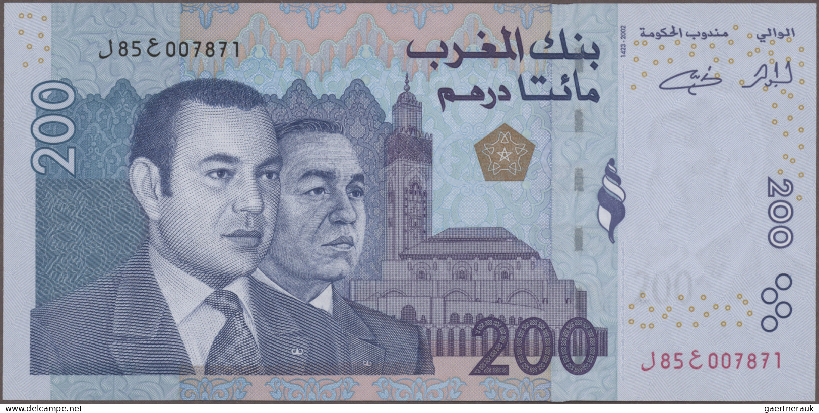 Morocco: Bank Al-Maghrib, Lot With 10 Banknotes, Series 1987-2009, Comprising 10 - Maroc