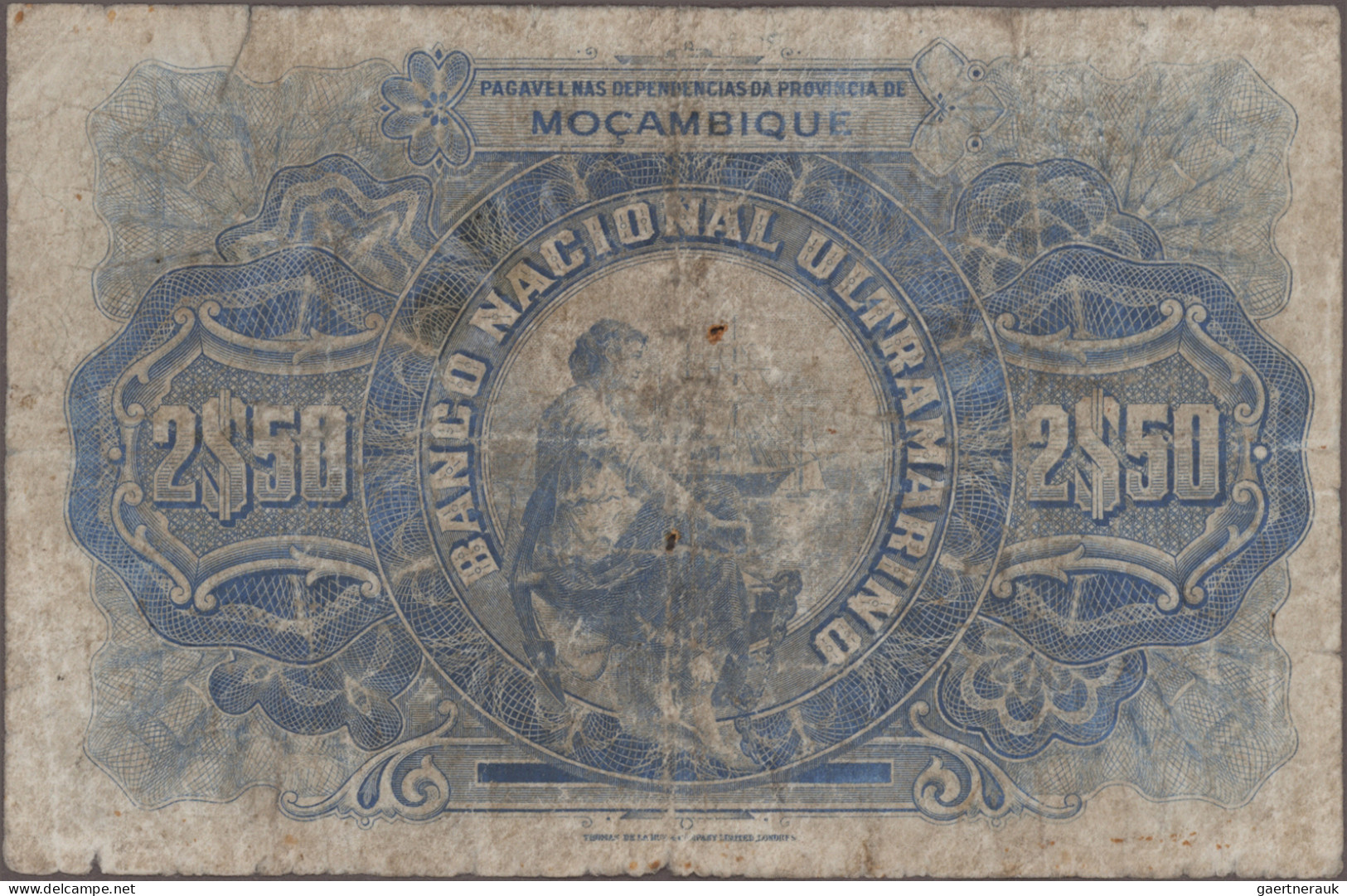 Mozambique: Banco Nacional Ultramarino, lot with 12 banknotes, series 1914-1945,