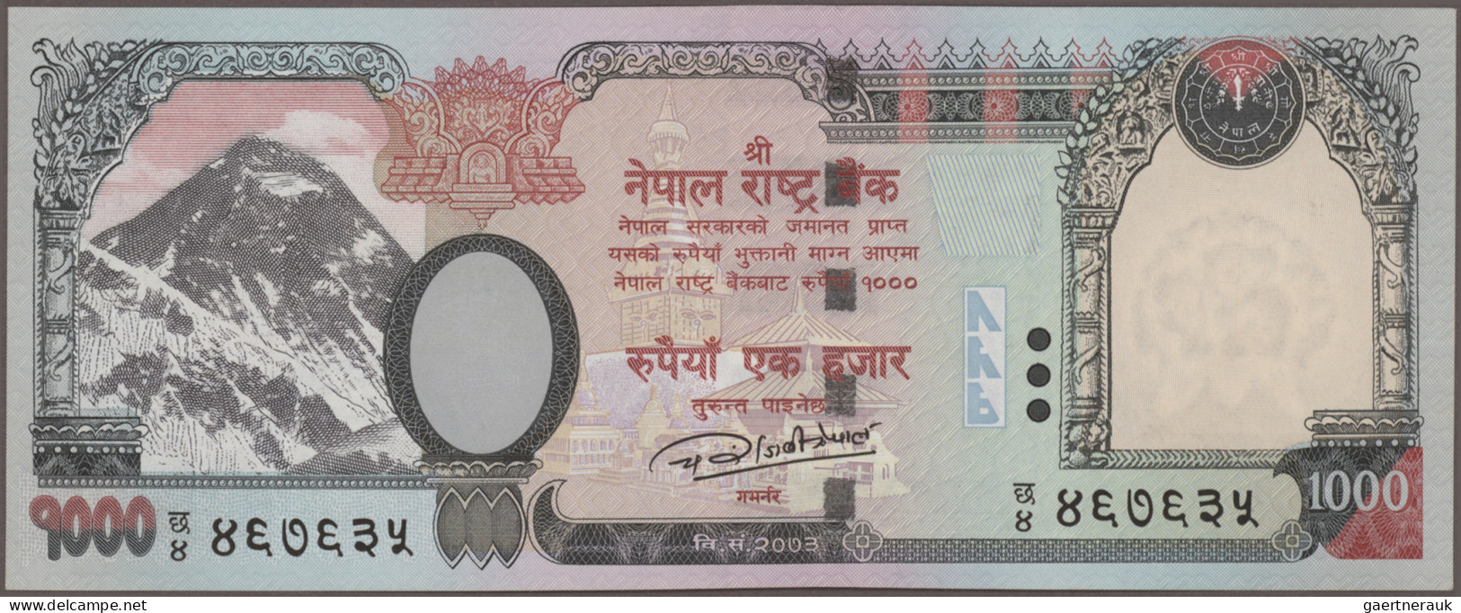 Nepal: Nepal Rastra Bank, Giant Lot With 50 Banknotes, 1981-2016 Series, Compris - Nepal