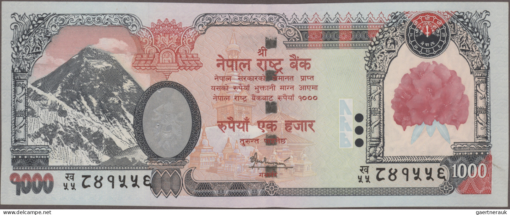 Nepal: Nepal Rastra Bank, Giant Lot With 50 Banknotes, 1981-2016 Series, Compris - Népal