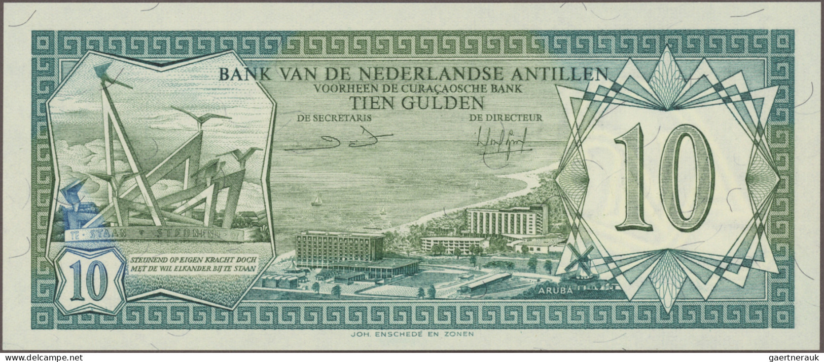 Netherlands Antilles: Bank Van De Nederlandse Antillen, Lot With 7 Banknotes, 19 - Nederlandse Antillen (...-1986)