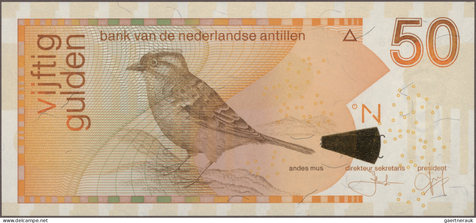 Netherlands Antilles: Bank Van De Nederlandse Antillen, Lot With 10 Banknotes, S - Antillas Neerlandesas (...-1986)