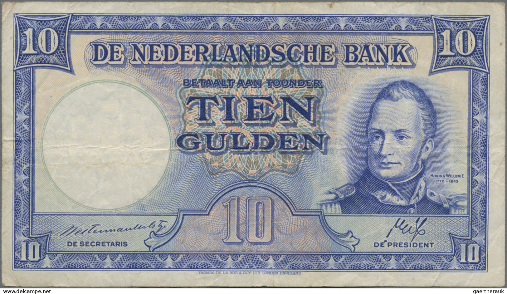 Netherlands: De Nederlandsche Bank, Huge Lot With 11 Banknotes, 1938-1955 Series - Sonstige & Ohne Zuordnung