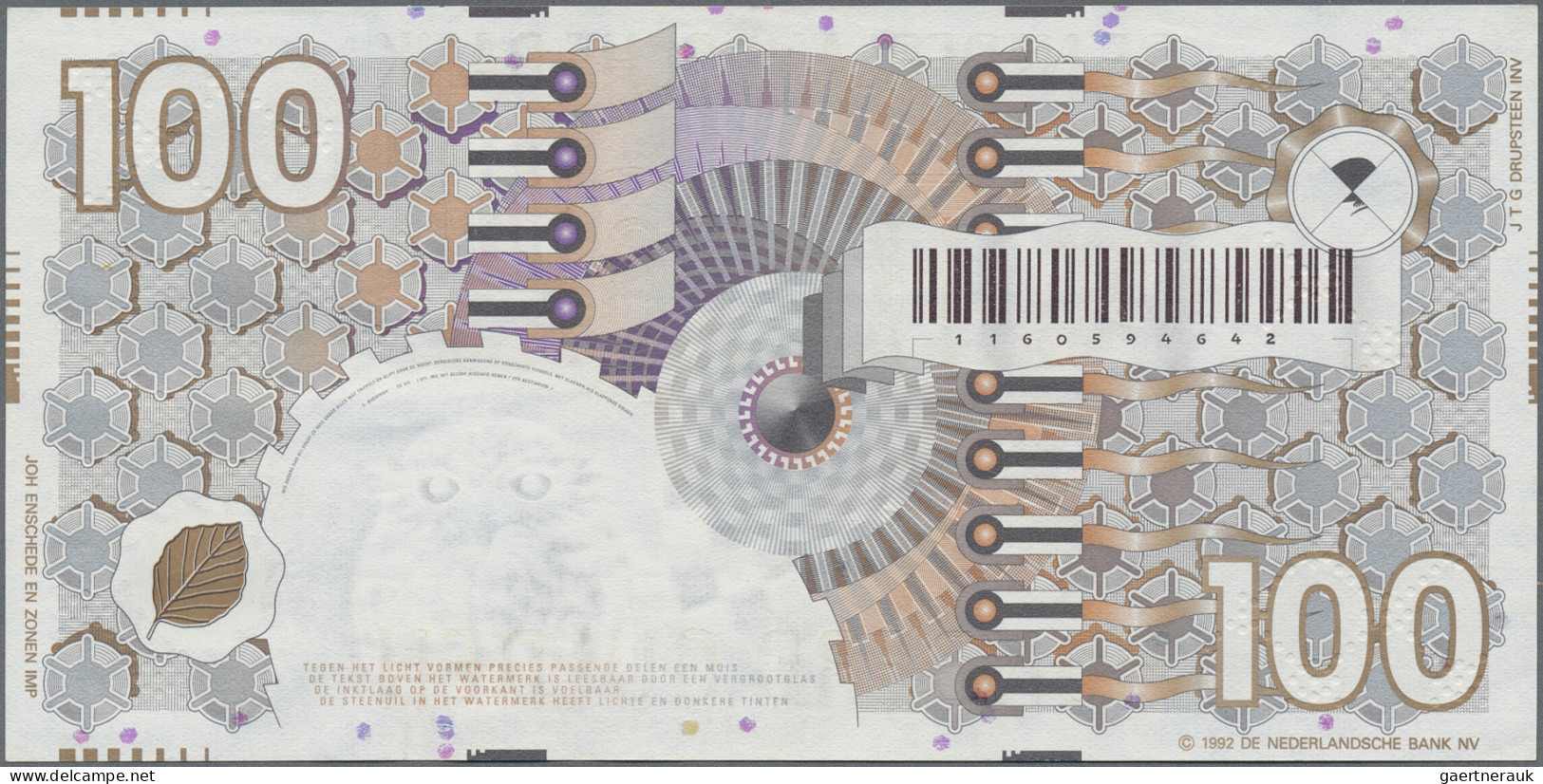 Netherlands: De Nederlandsche Bank, Lot With 10, 25 And 100 Gulden 1989-1997, P. - Other & Unclassified