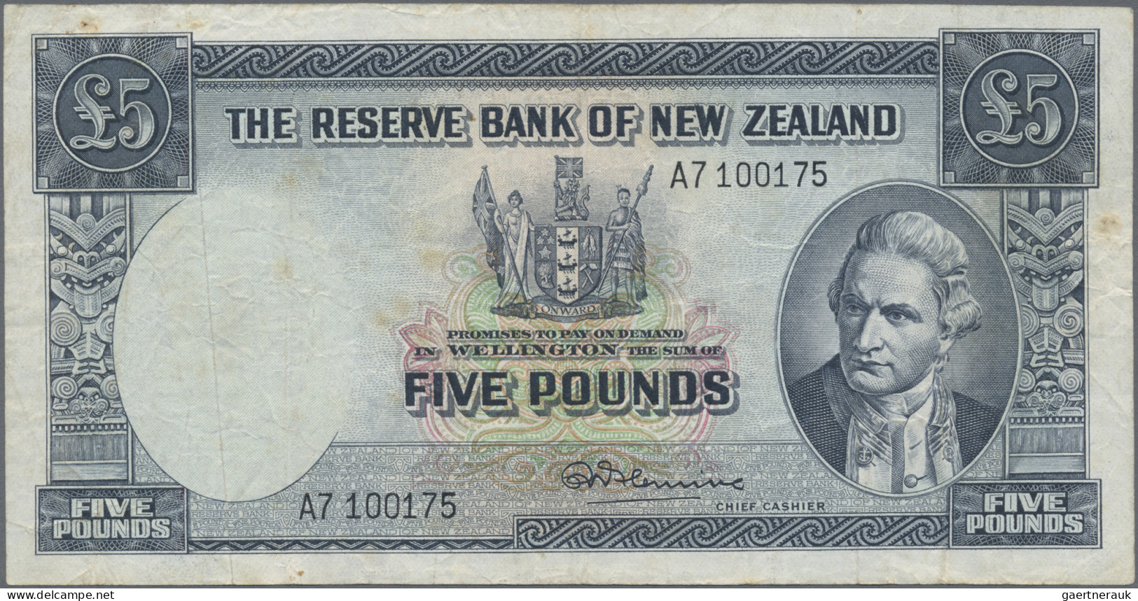 New Zealand: The Reserve Bank Of New Zealand, Lot With 4 Banknotes, Series ND(19 - Nieuw-Zeeland