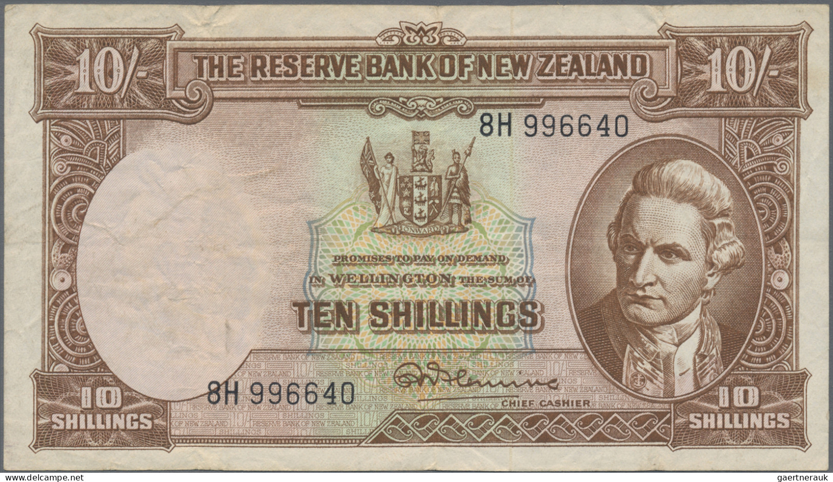 New Zealand: The Reserve Bank Of New Zealand, Lot With 4 Banknotes, Series ND(19 - Nieuw-Zeeland