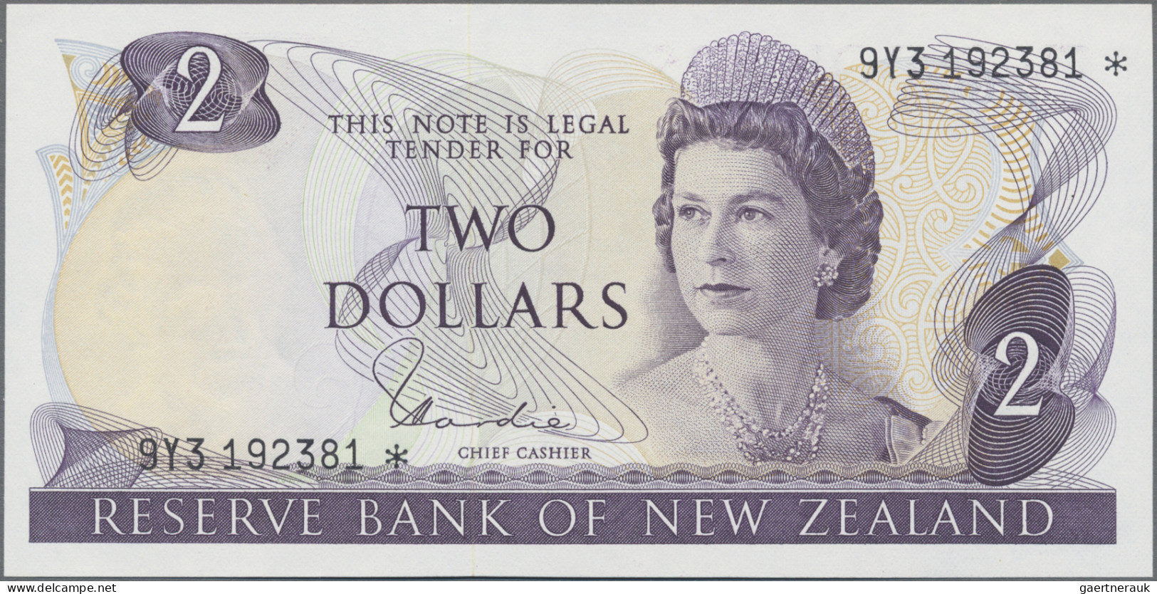 New Zealand: Reserve Bank Of New Zealand, Huge Lot With 10 Banknotes, Series ND( - New Zealand