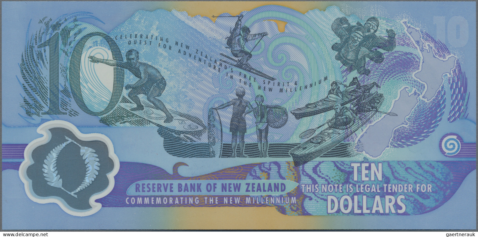 New Zealand: Reserve Bank Of New Zealand, Lot With 8 Banknotes, Series 1990-2006 - Nouvelle-Zélande