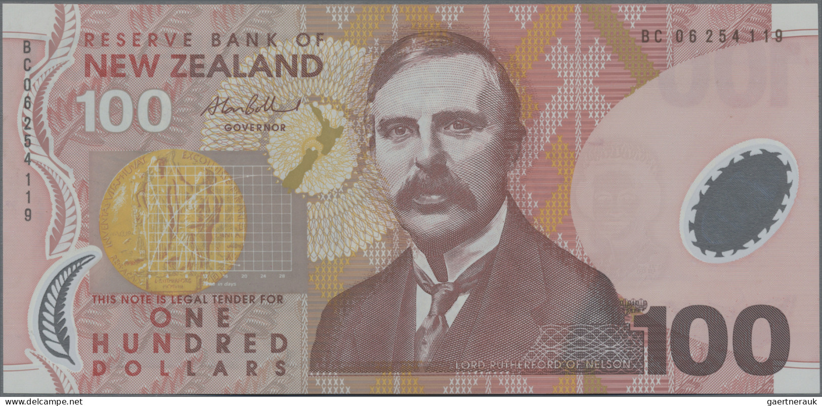 New Zealand: Reserve Bank Of New Zealand, Lot With 8 Banknotes, Series 1990-2006 - Neuseeland