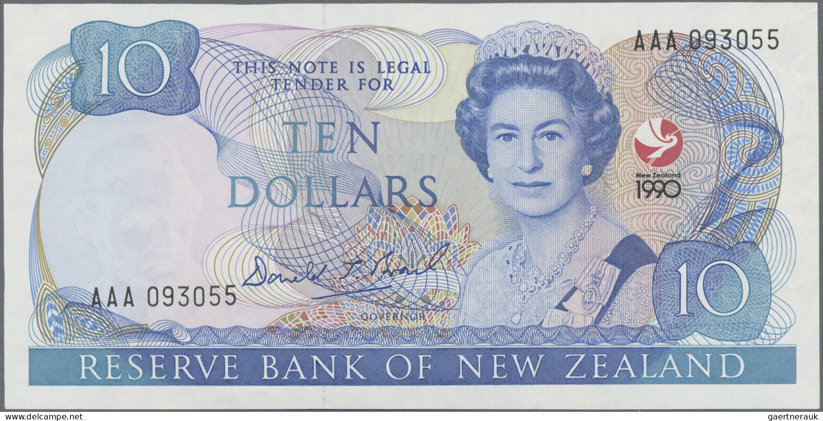 New Zealand: Reserve Bank Of New Zealand, Lot With 8 Banknotes, Series 1990-2006 - New Zealand