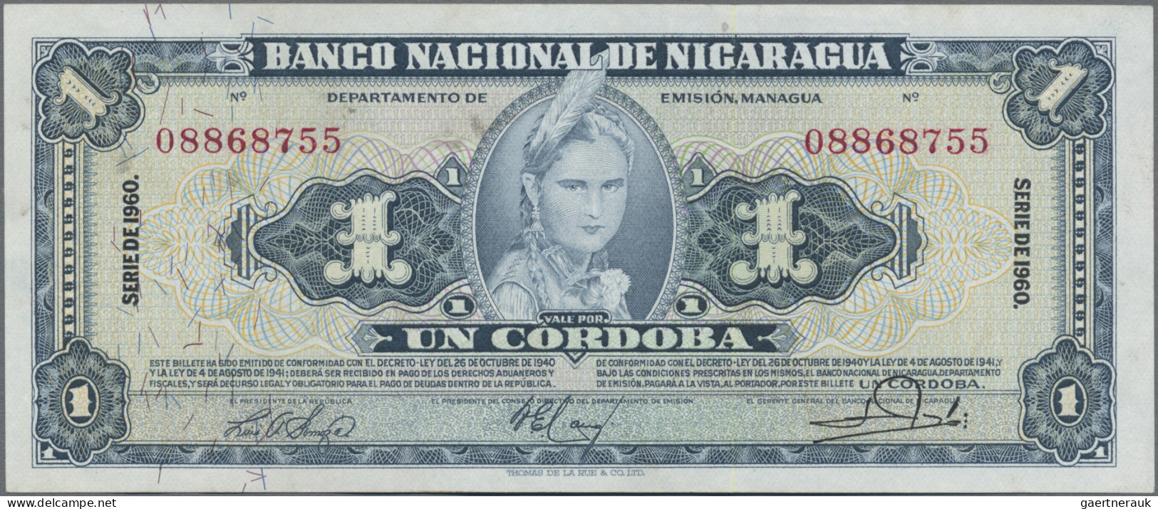 Nicaragua: Banco Nacional and Banco Central de Nicaragua, giant lot with 54 bank