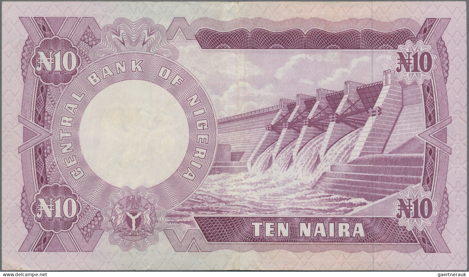 Nigeria: Central Bank of Nigeria, lot with 8 banknotes, 1973-1978 series, compri