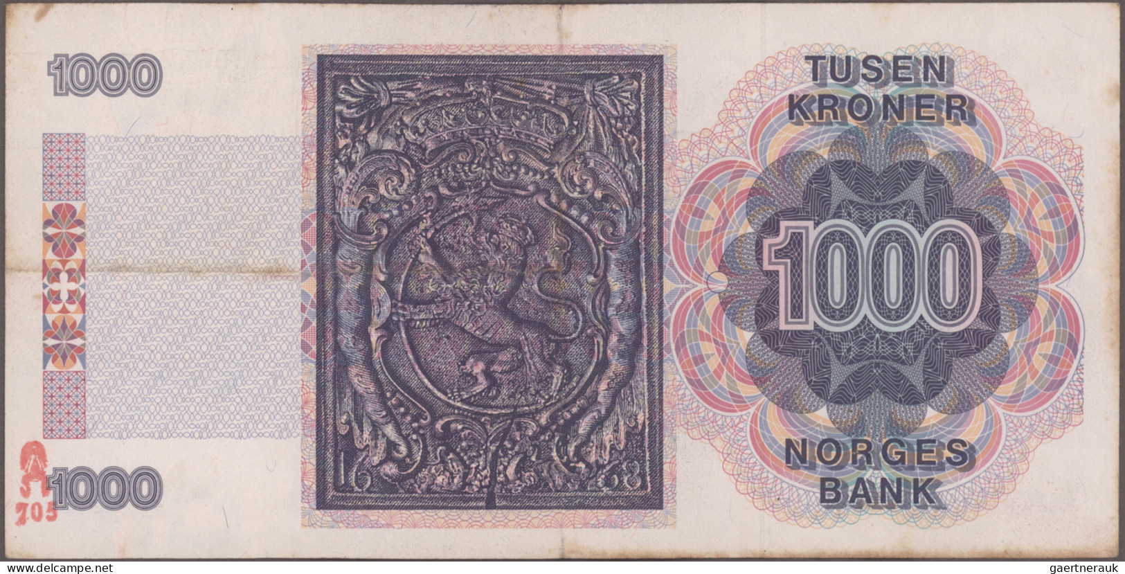 Norway: Norges Bank, Lot With 7 Banknotes, 1977-2008 Series, With 10 Kroner 1977 - Noruega