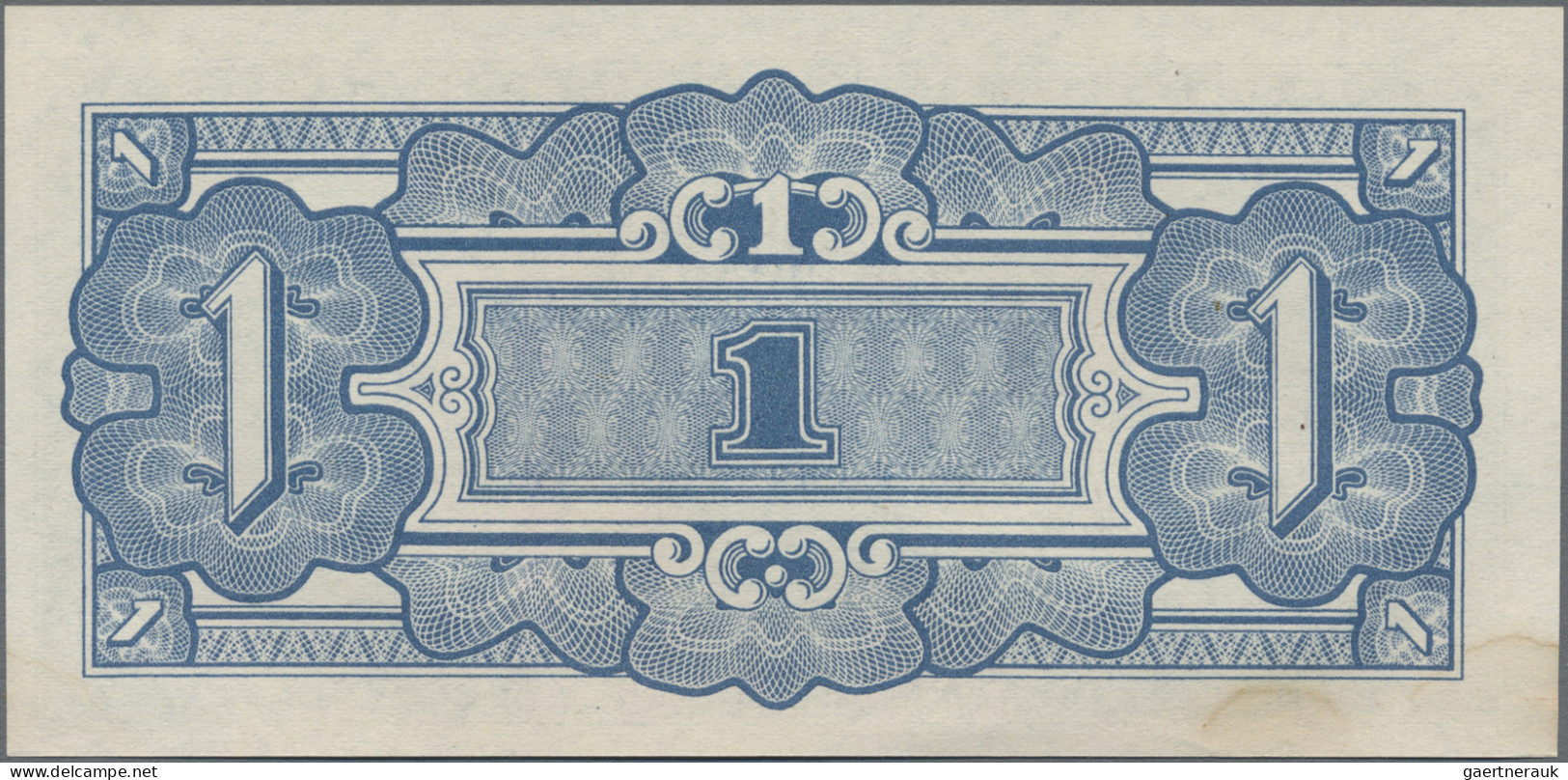 Oceania: Japanese Government – Oceania, 1 Shilling ND(1942) With Block Letter "O - Other - Oceania