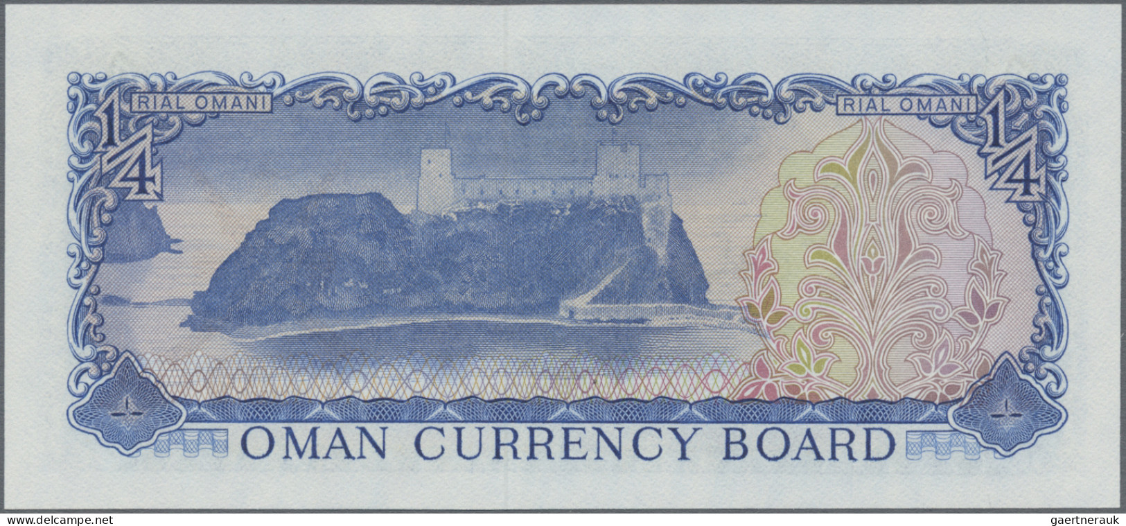 Oman: Sultanate Of Muscat And Oman And Oman Currency Board, Lot With 5 Banknotes - Oman
