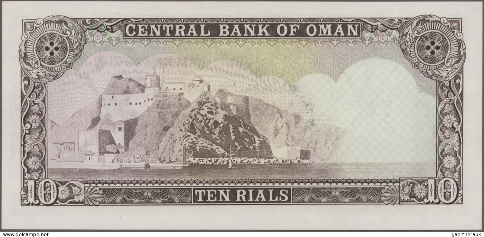 Oman: Central Bank Of Oman, Lot With 7 Banknotes, 1977 And 1985 Series, With 100 - Oman