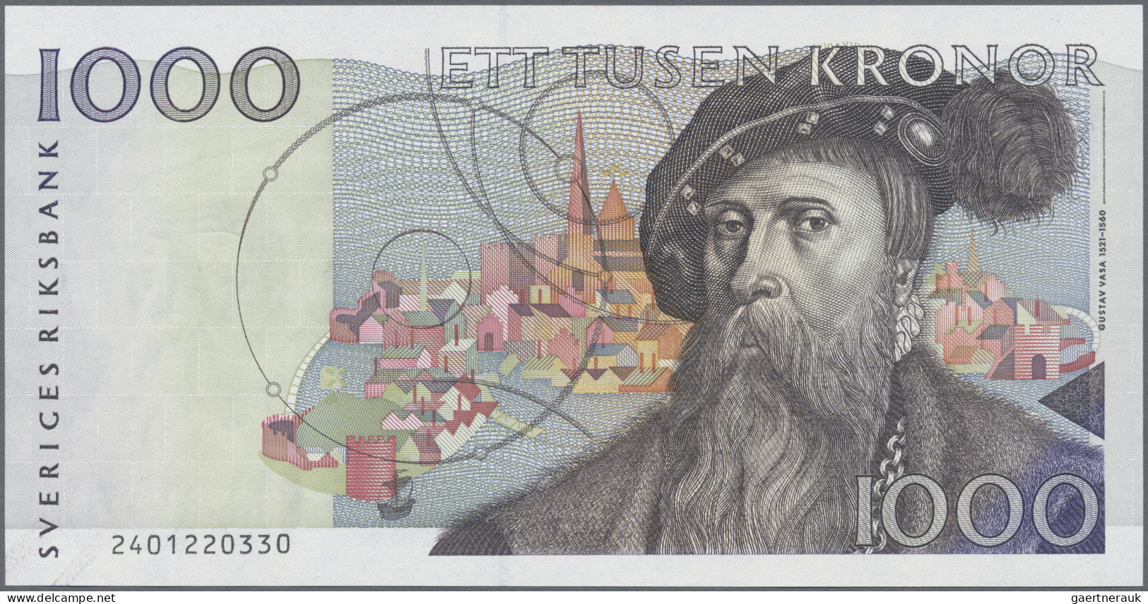 Sweden: Sveriges Riksbank 1.000 Kronor 1992, P.60 In UNC Condition. - Suède