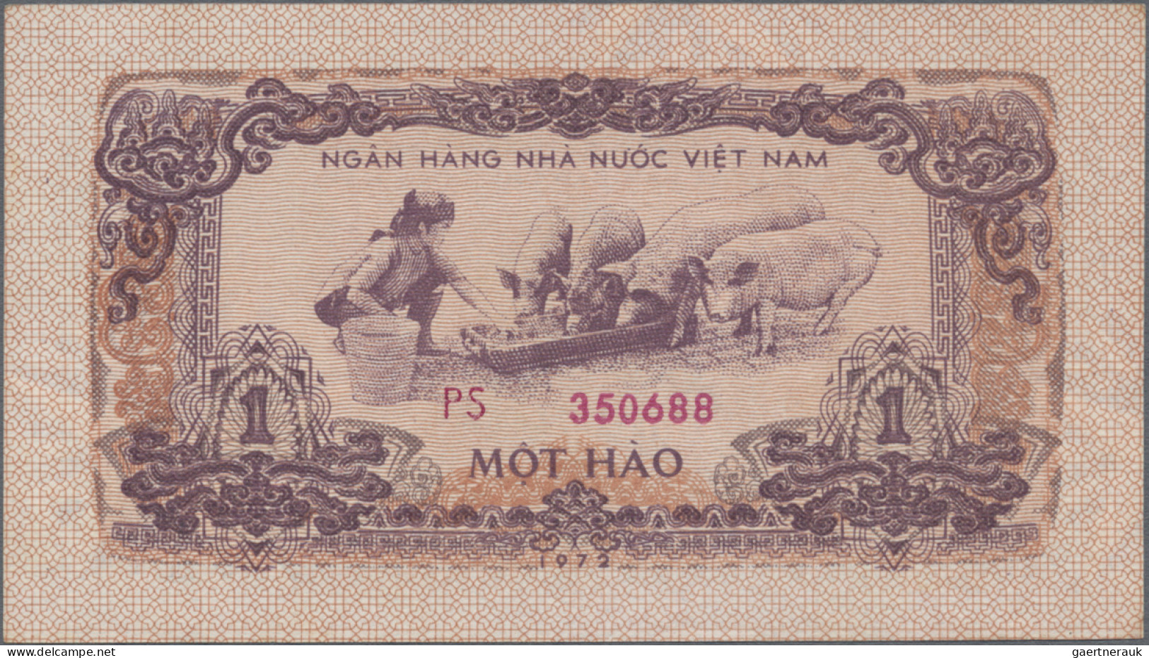 Vietnam: National Bank Of Vietnam, Lot With 5 Banknotes, Series 1958 And 1975, W - Viêt-Nam