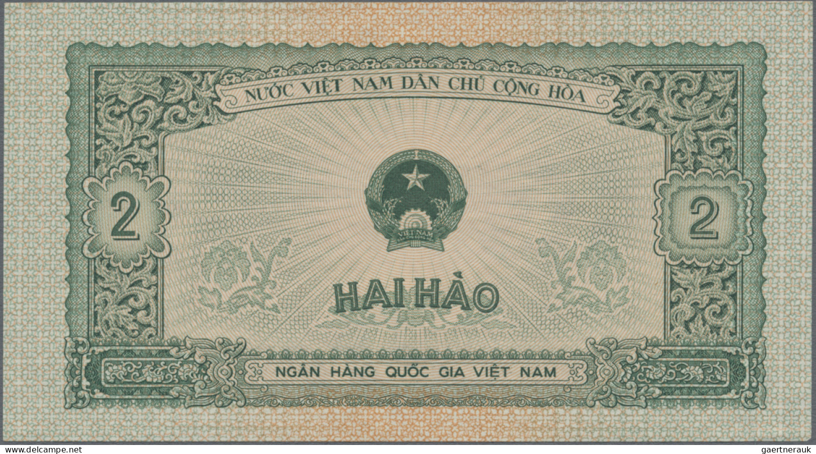 Vietnam: National Bank of Vietnam, lot with 5 banknotes, series 1958 and 1975, w