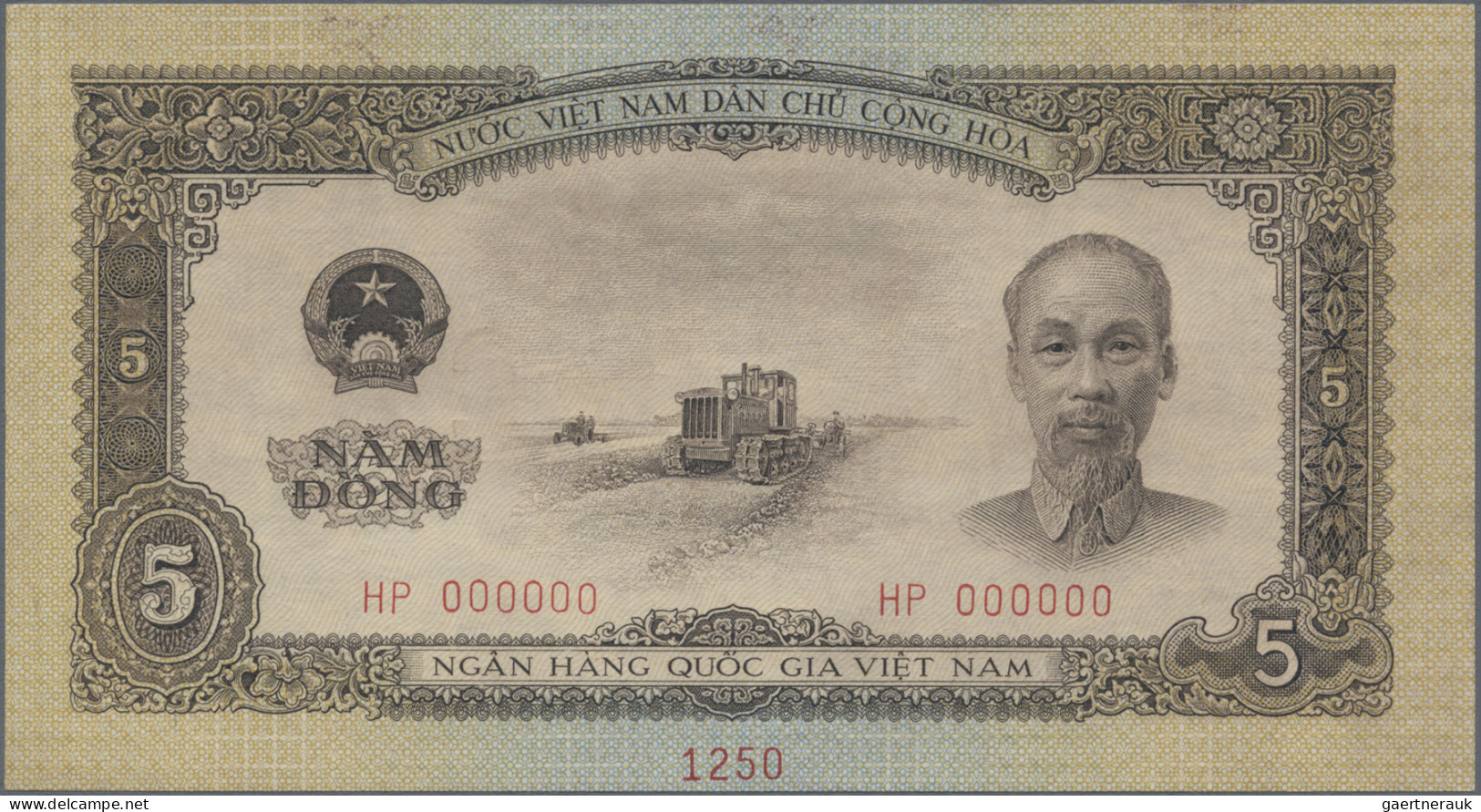 Vietnam: National Bank Of Vietnam, Lot With 6 SPECIMEN, 1958 Series, All With Ze - Viêt-Nam