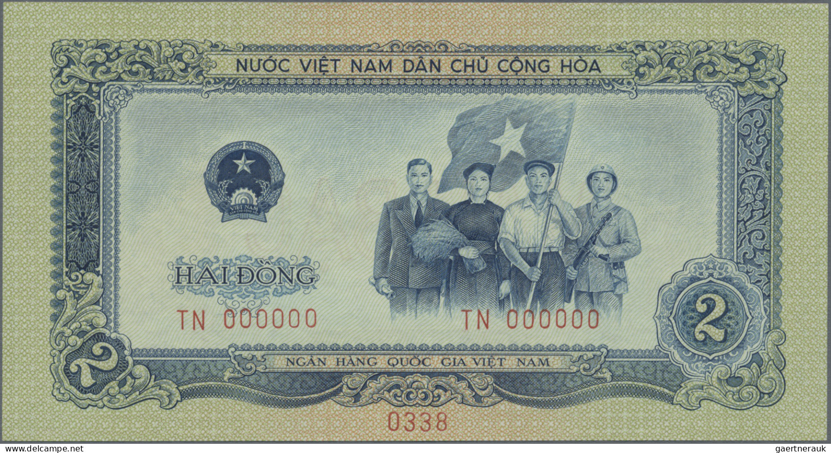 Vietnam: National Bank Of Vietnam, Lot With 6 SPECIMEN, 1958 Series, All With Ze - Viêt-Nam