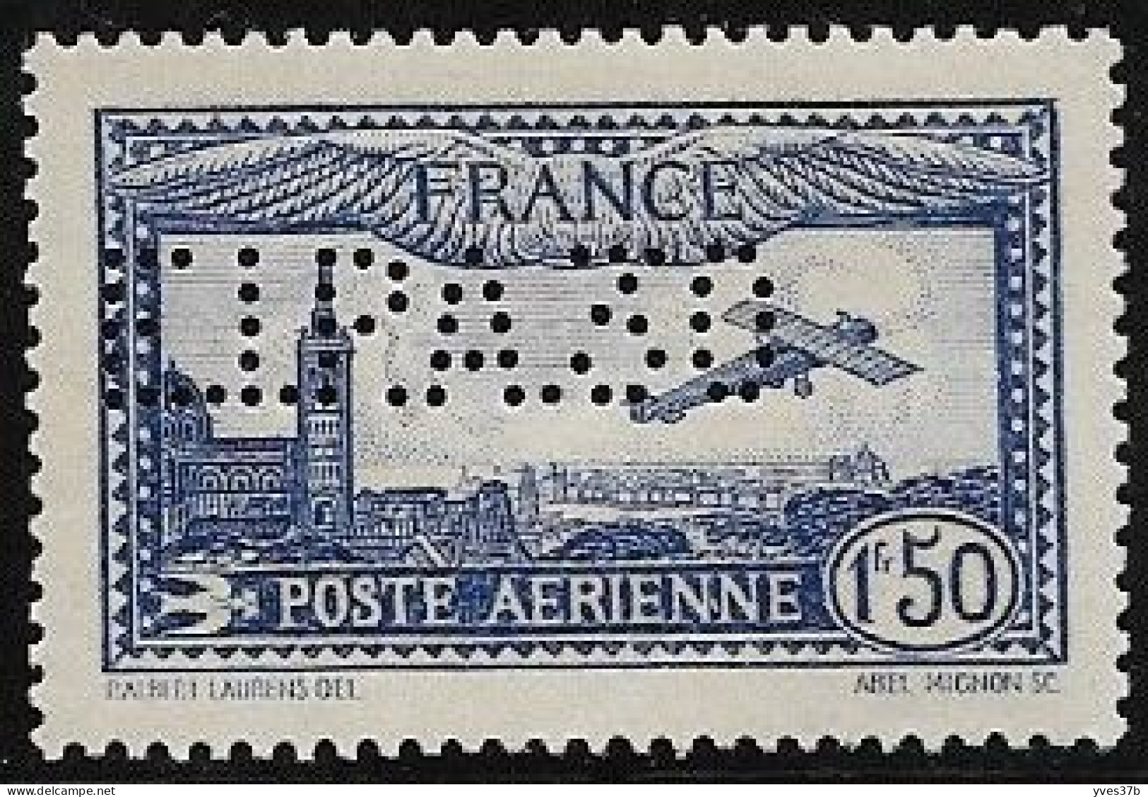 FRANCE PA N°6c "perforé EIPA30" - Neuf** - Infime Adhérence Bas Gauche - Signé Calves - TTB/SUP - - 1927-1959 Nuevos