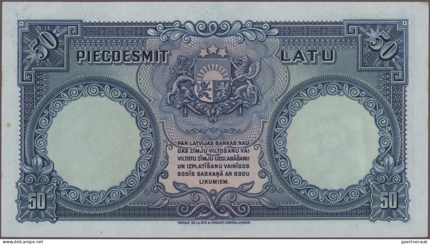 Baltic States: Lot with 16 banknotes Baltic States, including for LATVIA 5 Kapei