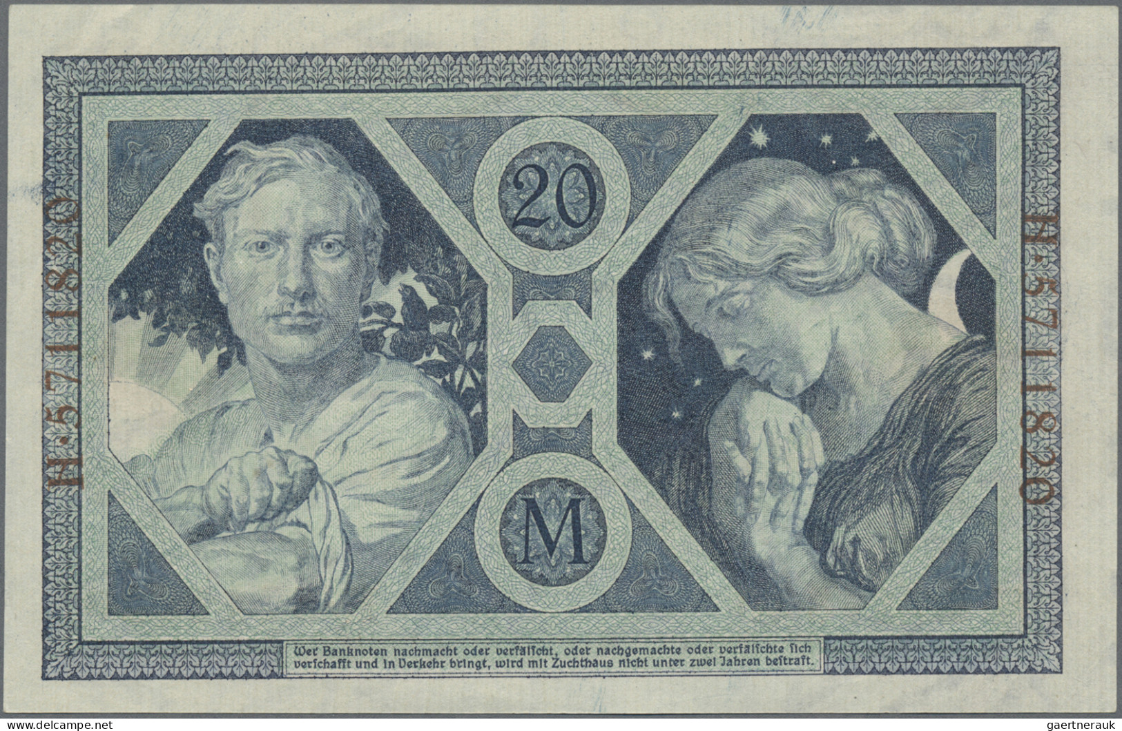 Deutschland - Deutsches Reich Bis 1945: Kleines Lot Reichsbanknoten, 1910-1918, - Andere & Zonder Classificatie