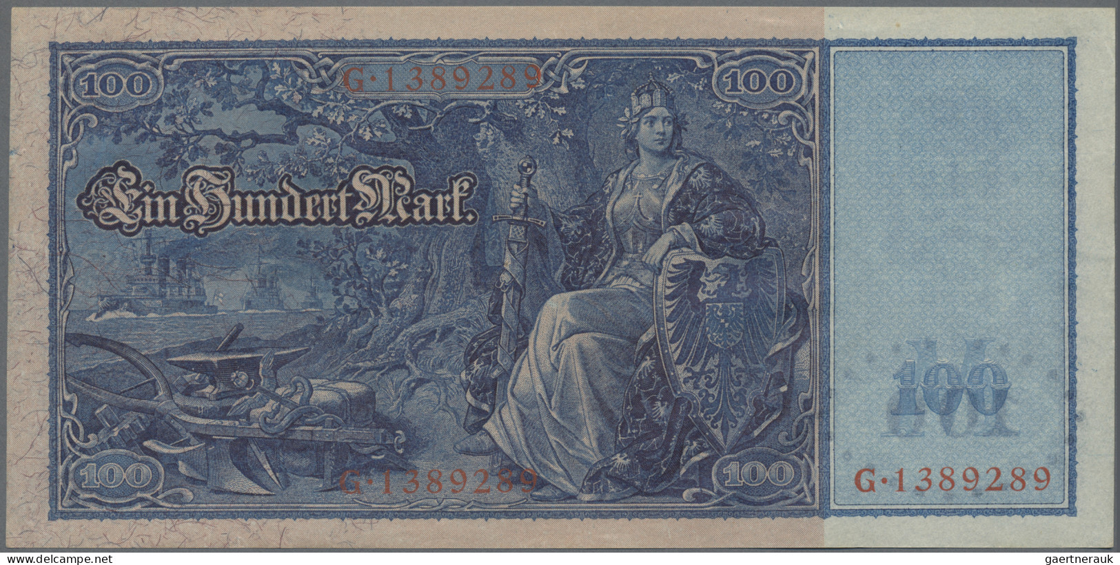 Deutschland - Deutsches Reich bis 1945: Kleines Lot Reichsbanknoten, 1910-1918,