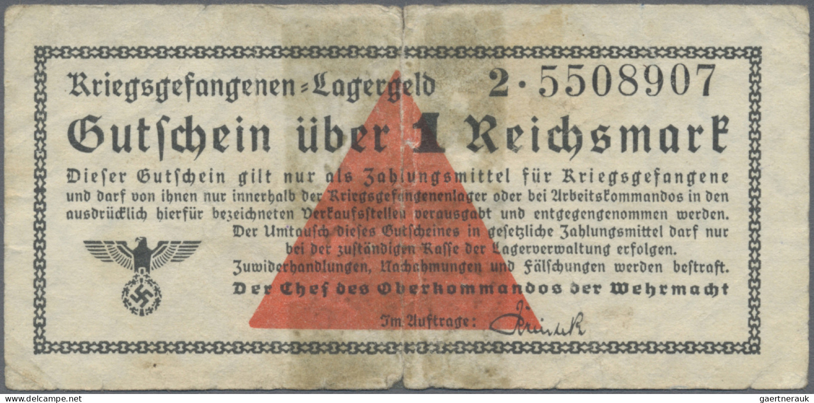 Deutschland - Deutsches Reich bis 1945: Lot mit 24 Banknoten, dabei Behelfszahlu