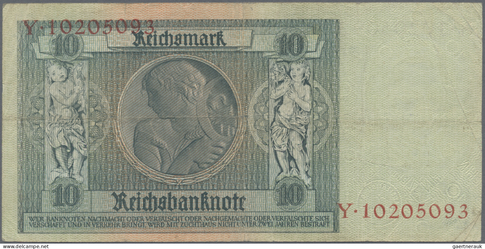 Deutschland - Deutsches Reich Bis 1945: Lot Mit 7 Banknoten, 3x 1 Und 2 Rentenma - Autres & Non Classés