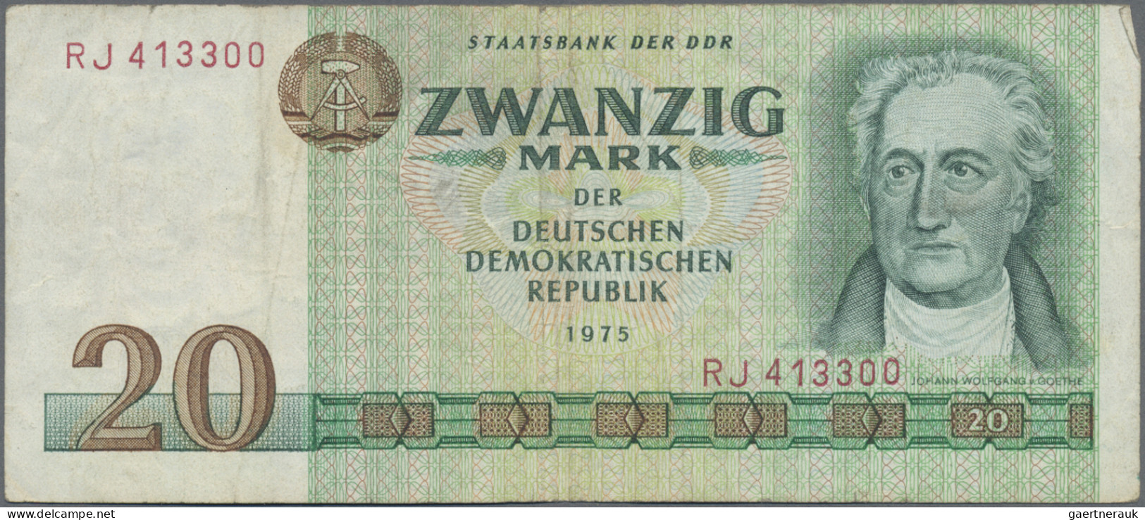 Deutschland - DDR: Deutsche Notenbank Und Staatsbank Der DDR, Lot Mit 5 Banknote - Other & Unclassified