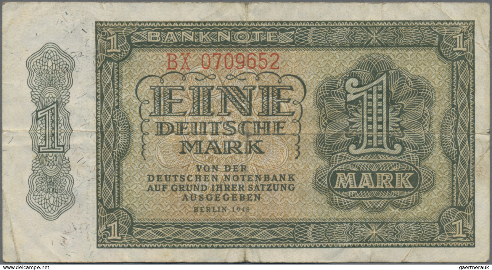 Deutschland - DDR: Deutsche Notenbank und Staatsbank der DDR, Lot mit 5 Banknote