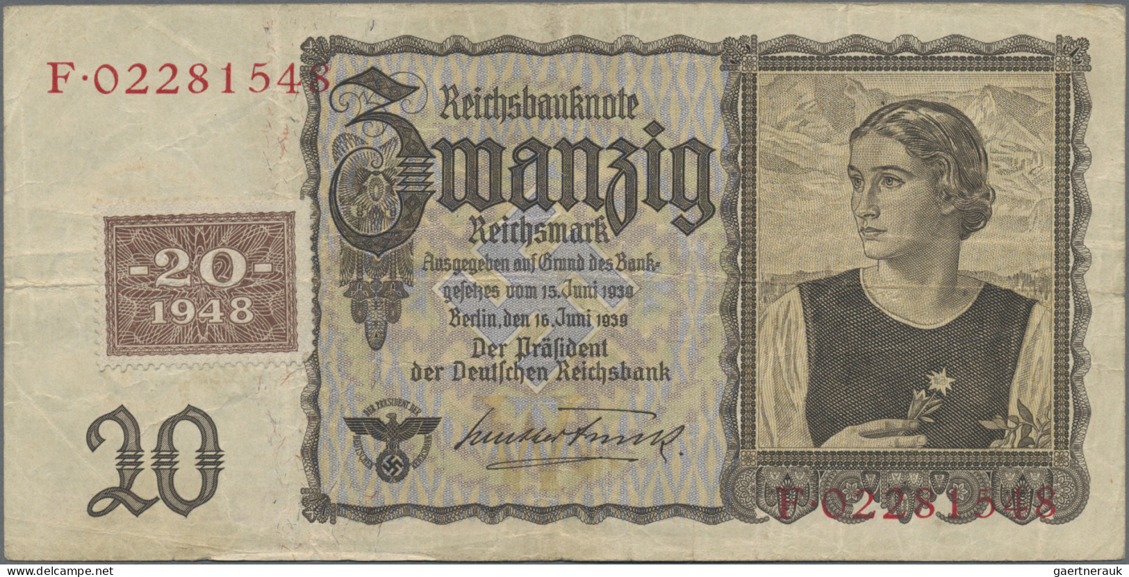 Deutschland - DDR: Deutsche Notenbank und Staatsbank der DDR, Lot mit 5 Banknote