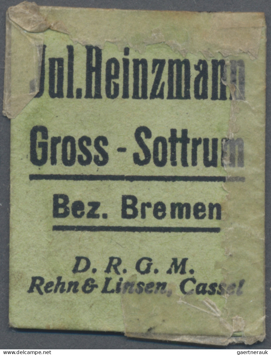 Deutschland - Briefmarkennotgeld: Gross-Sottrum, Bez. Bremen, Jul. Heinzmann, 5 - Autres & Non Classés