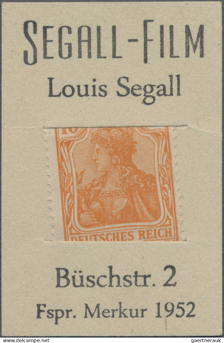 Deutschland - Briefmarkennotgeld: Hamburg, Segall-Film, Louis Segall, Büschstr. - Andere & Zonder Classificatie