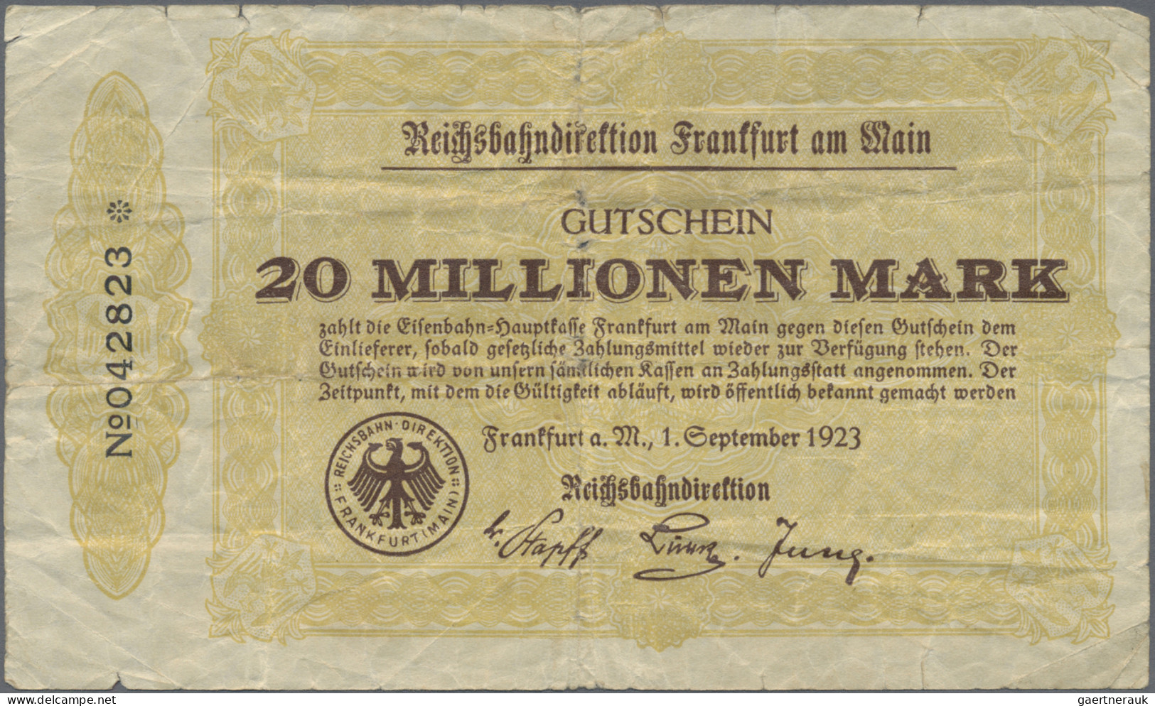 Deutschland - Reichsbahn / Reichspost: Riesiges Lot Reichsbahn Mit 97 Scheinen M - Autres & Non Classés