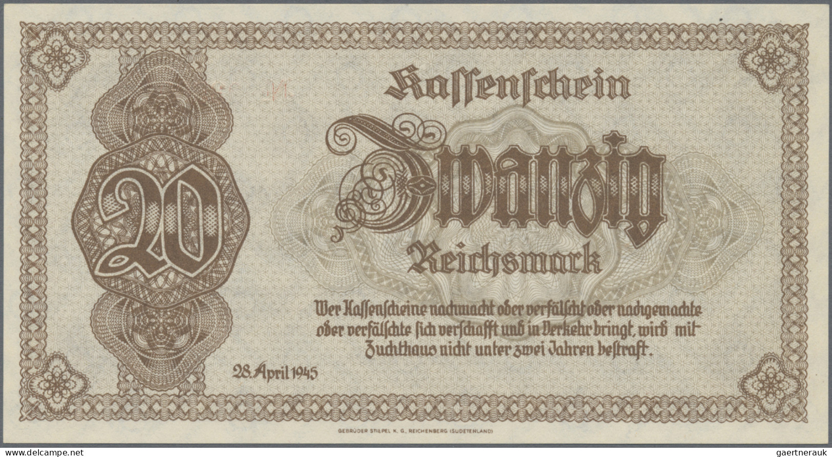 Deutschland - Sonstige: Lot Mit 20 Banknoten Deutsches Reich Und DDR, Dabei U.a. - Autres & Non Classés