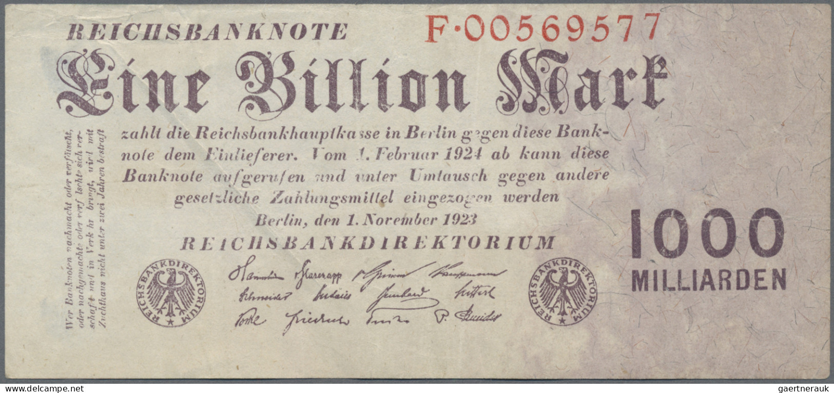 Deutschland - Sonstige: Lot Mit 20 Banknoten Deutsches Reich Und DDR, Dabei U.a. - Andere & Zonder Classificatie