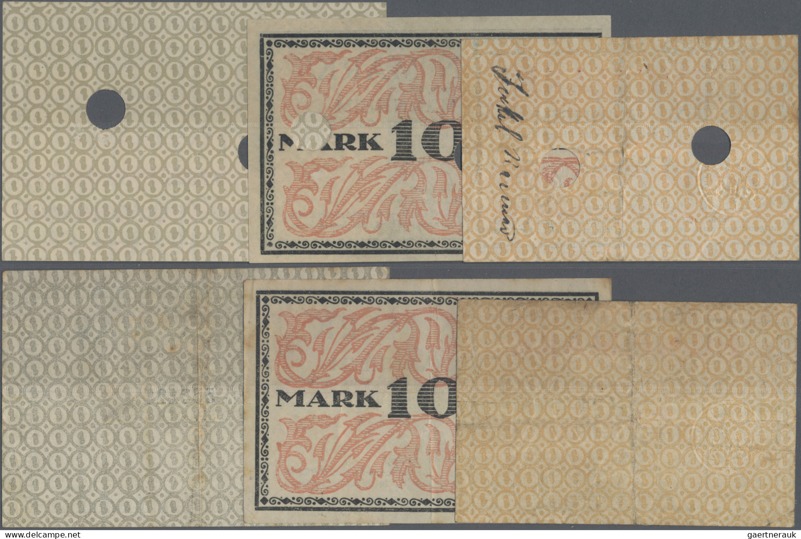 Deutschland - Notgeld - Baden: Mannheim, Stadt, 5, 10, 20 Mark, O. D. - Nach 1.2 - [11] Local Banknote Issues